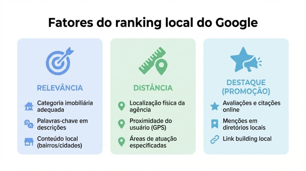 Fatores do ranking local do Google: relevância, distância e destaque